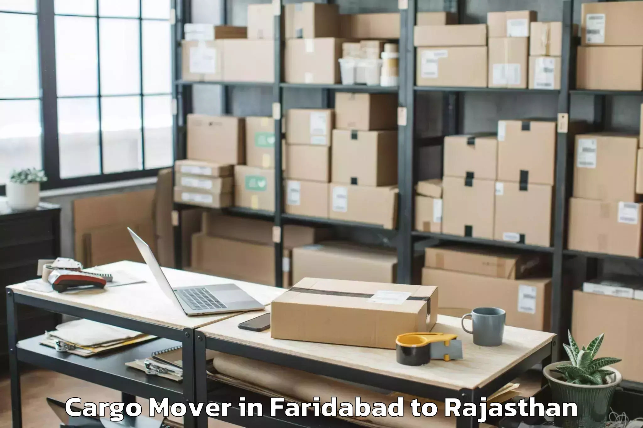 Affordable Faridabad to Vallabhnagar Cargo Mover